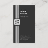 外国語の家庭教師 – Premium Double Sided 名刺 (正面)