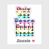 外国語の平和ブライトハート シール (シート)