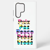 外国語の平和ブライトハート SAMSUNG GALAXYケース (裏面)