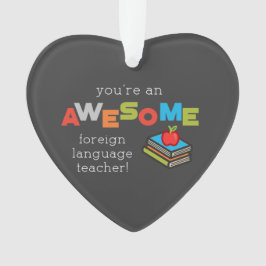 外国語先生感謝の日素晴らし, オーナメント