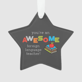 外国語先生感謝の日素晴らし, オーナメント