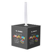 外国語先生感謝の日素晴らし, キューブオーナメント (裏面アングル)