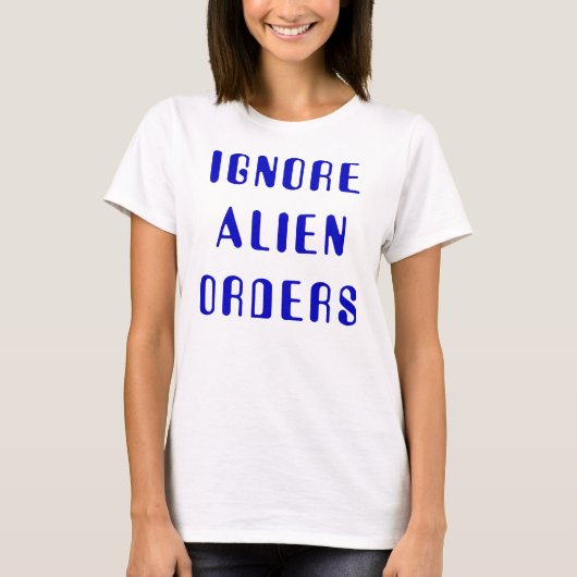 外国順序を無視して下さい Tシャツ (正面)