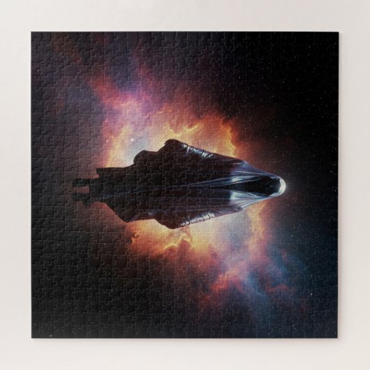 外宇宙に浮かぶ隠れた神秘的な存在 ジグソーパズル (横)