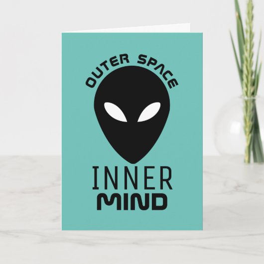 外宇宙の心、地球外のエイリアン カード (正面)