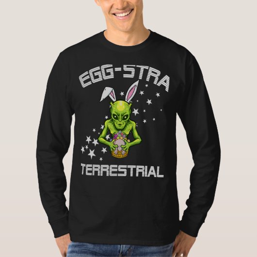 外宇宙エッグ余分なterrestialエイリアンイースターエッグ tシャツ (正面)