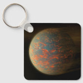 外惑星55カンクリEとその溶融表面 キーホルダー (正面)