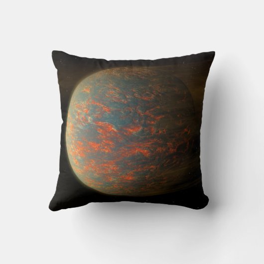 外惑星55カンクリEとその溶融表面 クッション (裏面)