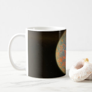 外惑星55カンクリEとその溶融表面 コーヒーマグカップ