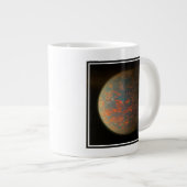 外惑星55カンクリEとその溶融表面 ジャンボコーヒーマグカップ (正面右)