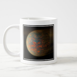 外惑星55カンクリEとその溶融表面 ジャンボコーヒーマグカップ