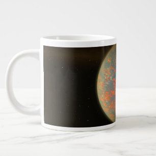 外惑星55カンクリEとその溶融表面 ジャンボコーヒーマグカップ
