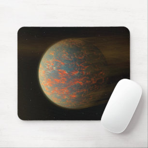 外惑星55カンクリEとその溶融表面 マウスパッド