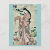 外折姫by細田栄志浮世絵 ポストカード (正面)