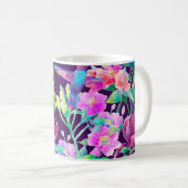 外来の花と鳥 コーヒーマグカップ (正面右)