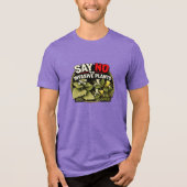 外来植物のシャツに反対しよう トライブレンドTシャツ (正面)