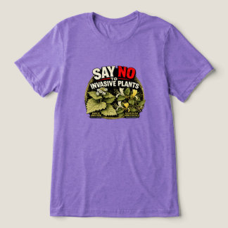 外来植物のシャツに反対しよう トライブレンドTシャツ