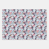 外来花の付いたトカン ラッピングペーパーシート (正面2)