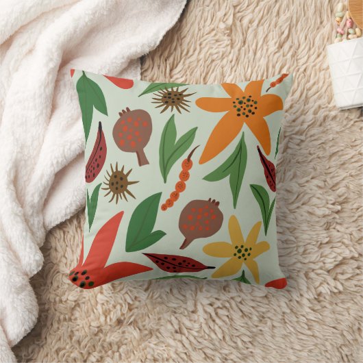 外来花 クッション (ブランケット)