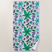 外来花 ビーチタオル (正面)