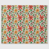 外来花 ラッピングペーパー (フラット)