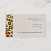 外来野生動物の皮膚 名刺 (裏面)