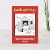 外注機メーカーのクリスマスカード シーズンカード (正面)