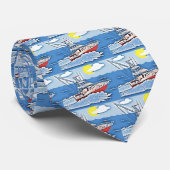 外洋の漁船 ネクタイ (ロール)