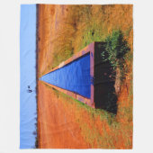 外溝 フリースブランケット (正面)