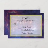 外白熱［赤熱］光を放つ域RSVPでの銀河系 出欠カード (正面/裏面)