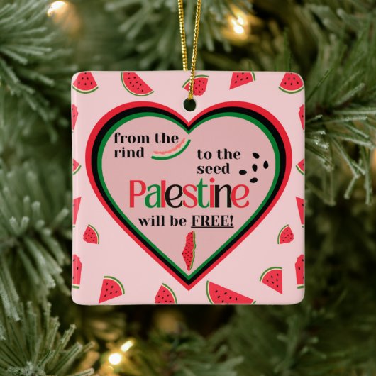 外皮から種パレスチナまで自由になる！ セラミックオーナメント (ツリー)