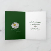 外科を持っているフランスギクの野生の花の花項目 カード (内部)