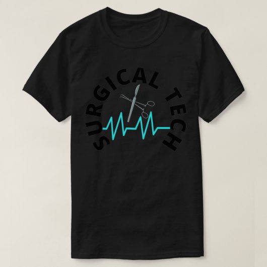 外科テクノロジー技術者のデザインおよび看護スタッフP Tシャツ (デザイン正面)