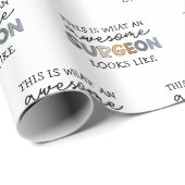 外科医おもしろい素晴らし医の贈り物 ラッピングペーパー (ロールコーナー)