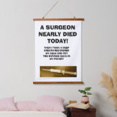 外科医が今日死ぬところだった 吊り下げ型タペストリー (寝室)