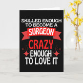 外科医になるのに十分熟練している カード (黄色い花)