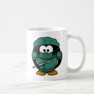 外科医のペンギンの漫画 コーヒーマグカップ
