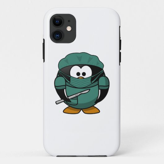 外科医のペンギンの漫画 Case-Mate iPhoneケース (裏面)