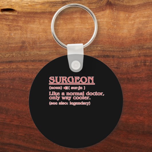 外科医の定義の外科医学博士ニューロログ キーホルダー (正面)
