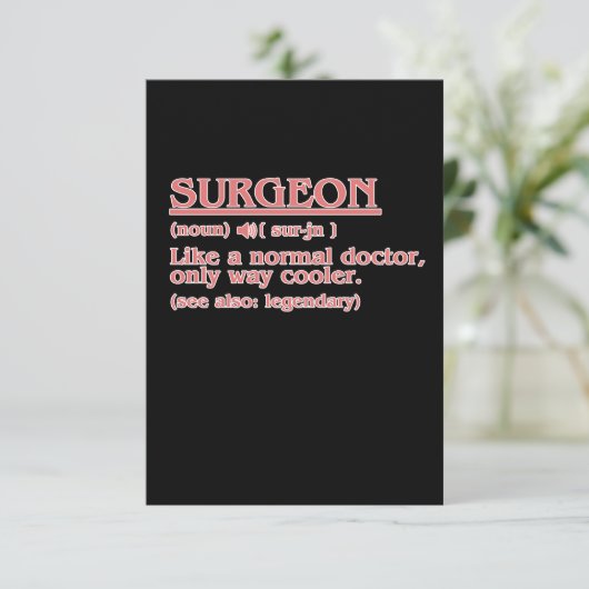 外科医の定義の外科医学博士ニューロログ 出欠カード (スタンド正面)