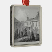 外科医の正方形、エジンバラの家 メタルオーナメント (右)