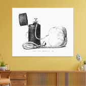 外科医の直立麻酔ケース1896 キャンバスプリント (インサイチュ (リビング))