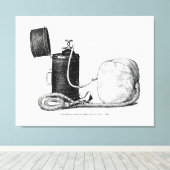 外科医の直立麻酔ケース1896 キャンバスプリント (インサイチュ (ウッドフロア))