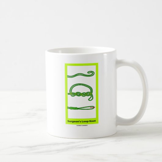 外科医の輪の結び目 コーヒーマグカップ (右)