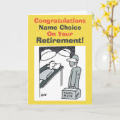 外科医の退職 カード (黄色い花)