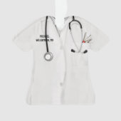 外科医クリスマスホリデーギフト オーナメント (正面)