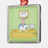 外科医マンガおもしろいーのクリスマスツリーオーナメント メタルオーナメント (左)