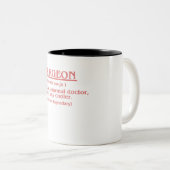 外科医定義手術医神経ログ ツートーンマグカップ (正面右)