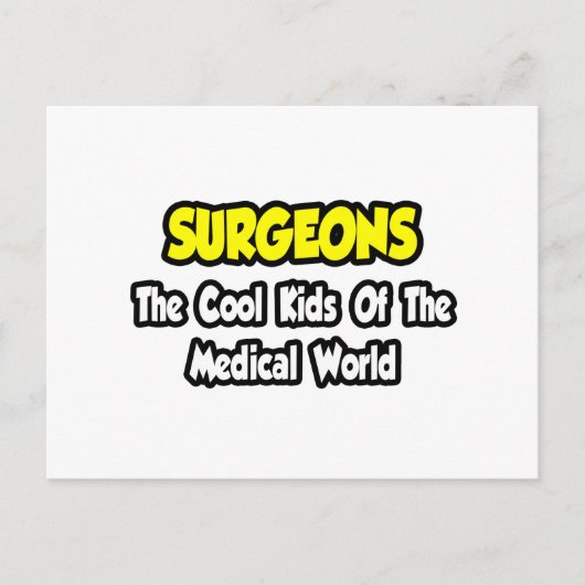外科医…カッコいい Kids of Medical World ポストカード (正面)