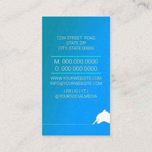 外科医 名刺 (裏面)